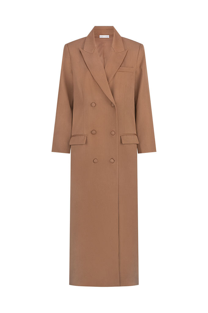 The Amelia Long Coat - Camel