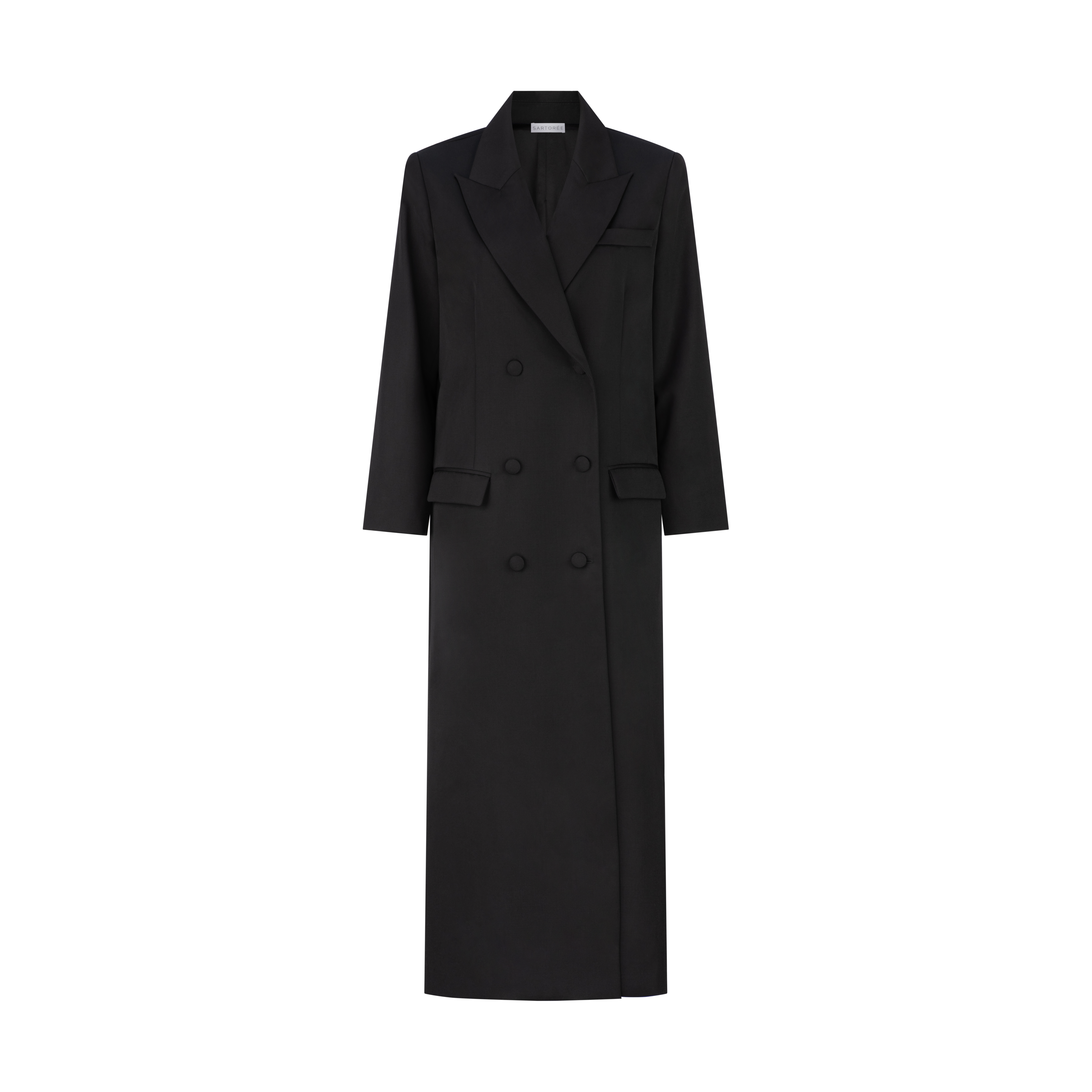 The Amelia Long Coat Black