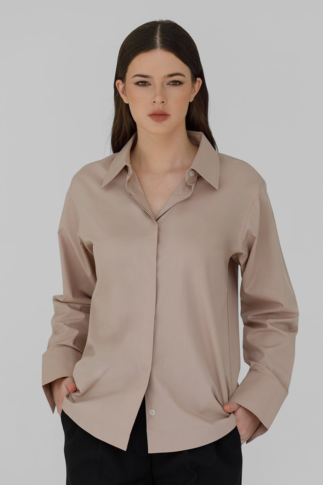 The SARTORÉE Classic Shirt - Taupe