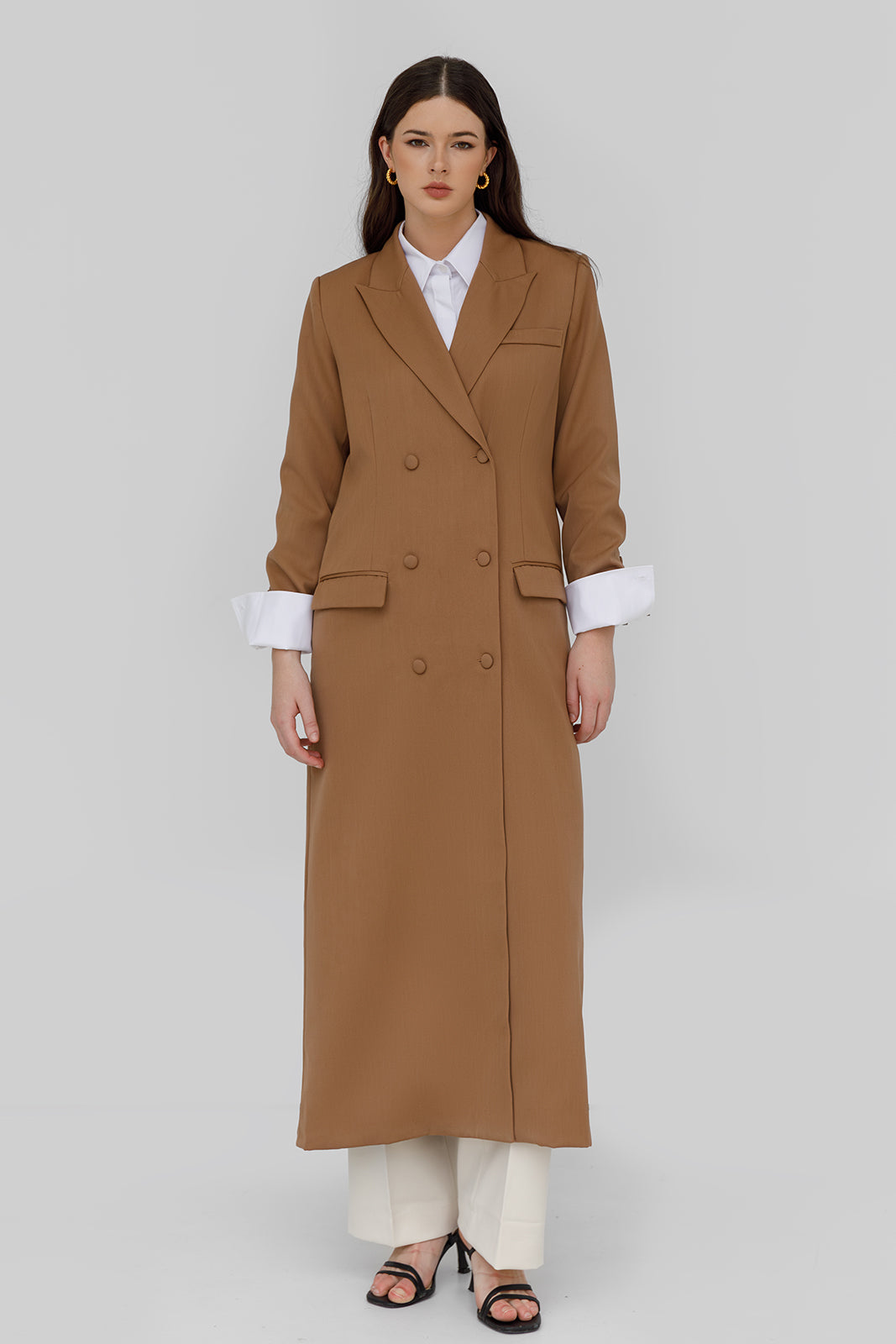 The Amelia Long Coat - Camel