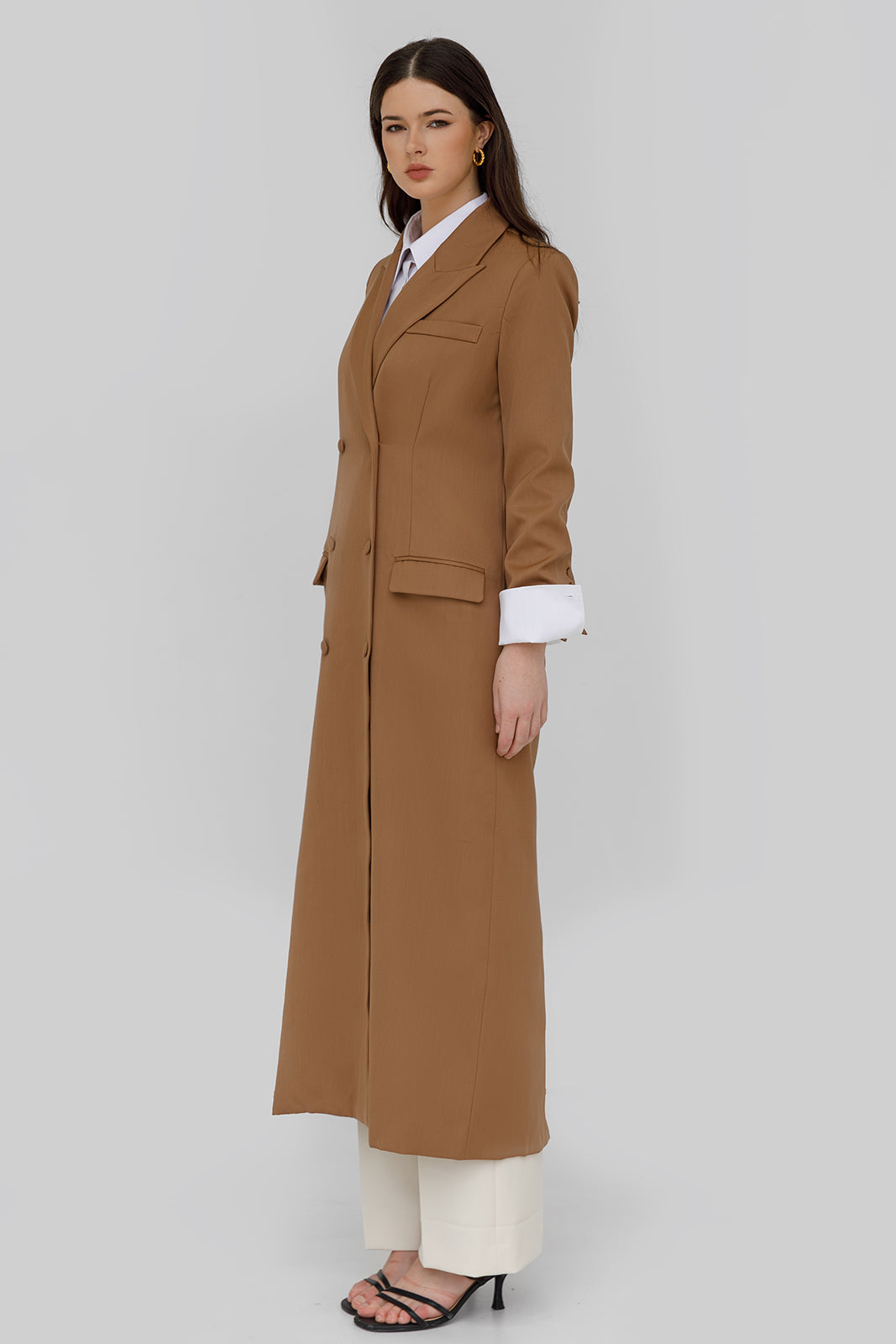 The Amelia Long Coat - Camel
