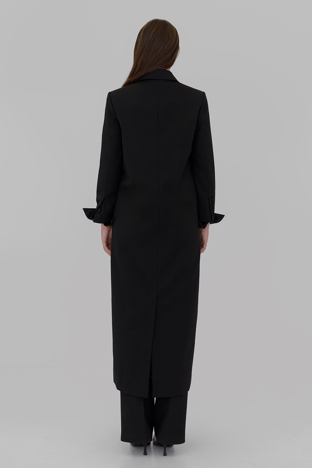 The Amelia Long Coat Black